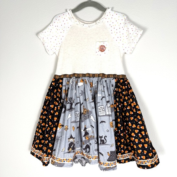 Matilda Jane Halloween Dress Girls 3T Spooky Party Whimsical Full Skirt Fall - Picture 1 of 8